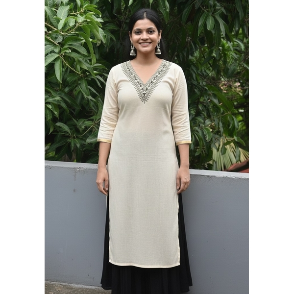 Kasavu Kurti Palazzo Set thumbnail 2