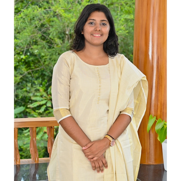 Kerala Kasavu Stitched Salwar Set thumbnail 2
