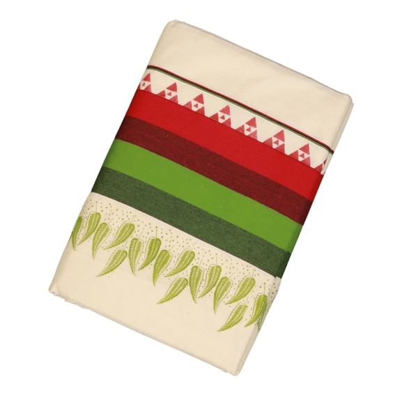 Cotton Kerala Saree With Floral Prints thumbnail 1