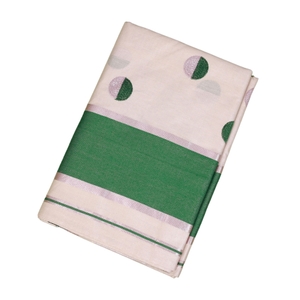 Pholka Dots Rose Gold Kerala Tissue Saree