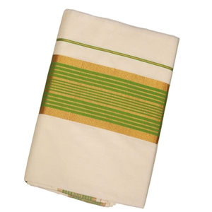Elegant Kerala Saree With Elegant Woven Border
