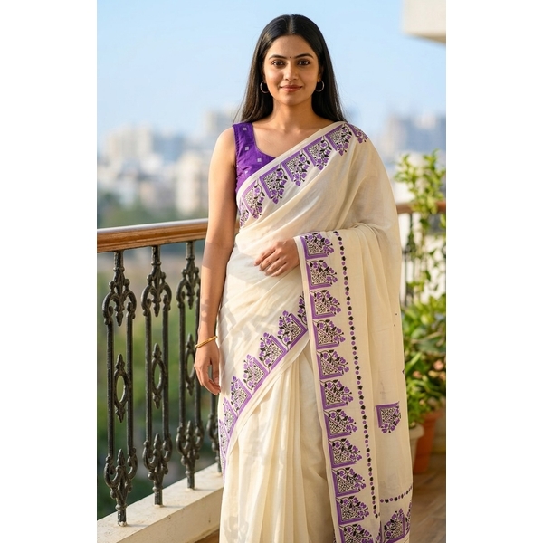 Onam Special Kerala Cotton Saree