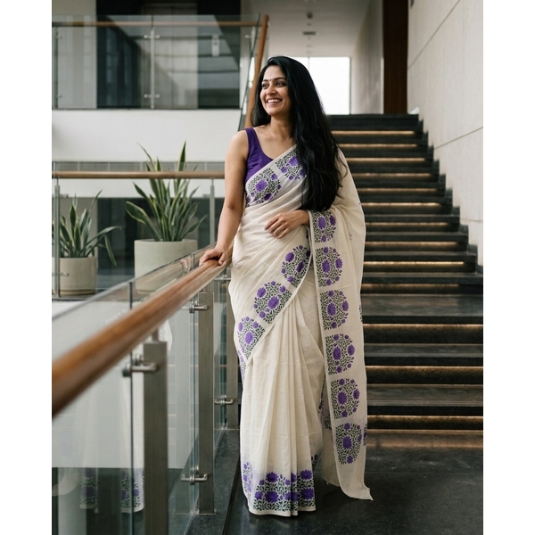 Onam Special Kerala Cotton Saree