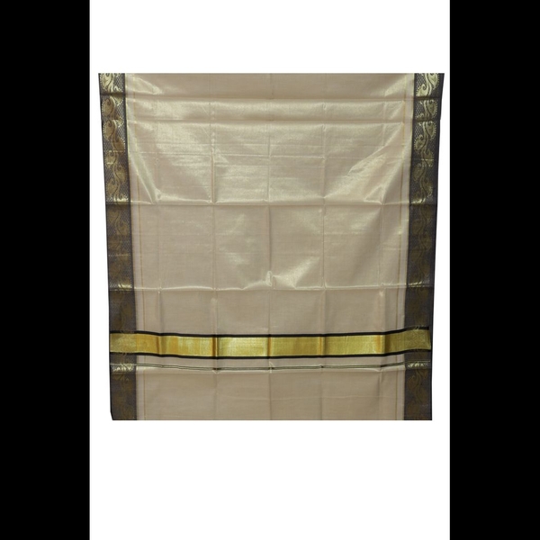 Traditional Kerala Saree With Black Design thumbnail 3