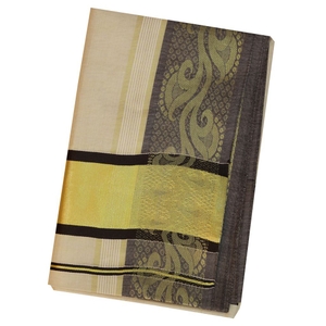 Traditional Kerala Saree With Black Design