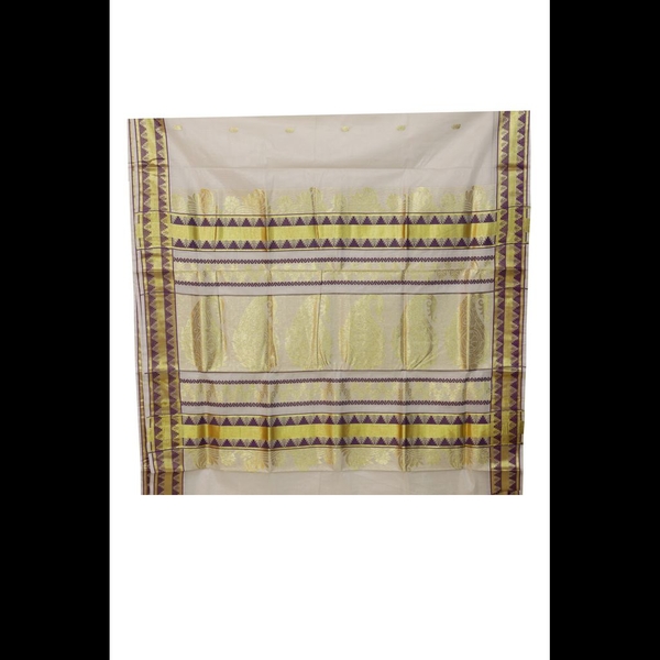 Traditional Kerala Saree With Temple Work thumbnail 3