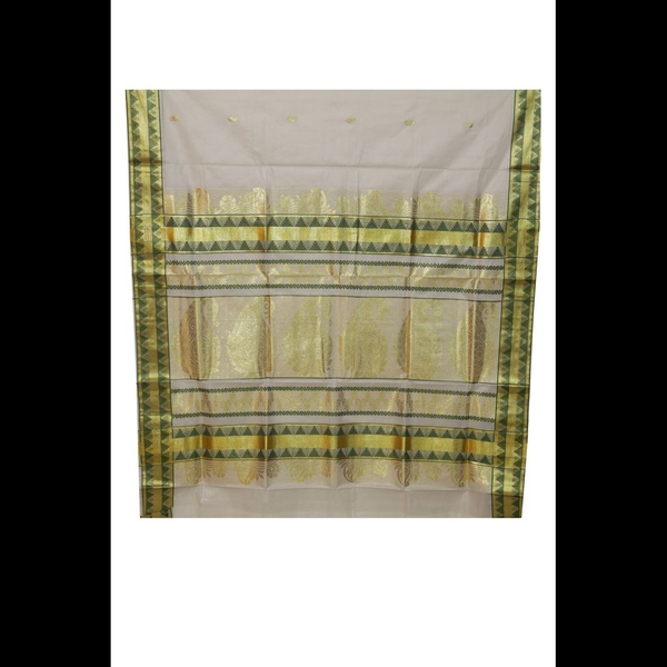 Traditional Kerala Saree With Temple Work - image 3