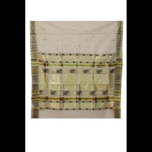 Traditional Kerala Saree With Gold And Black Design - image 3