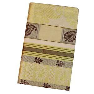 Traditional Kerala Saree With Gold And Black Design