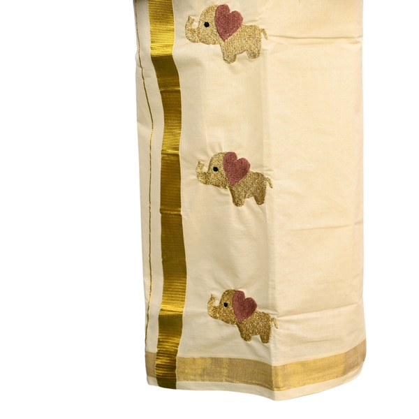 Boys Dhoti With Dumbo Embroidery - image 2