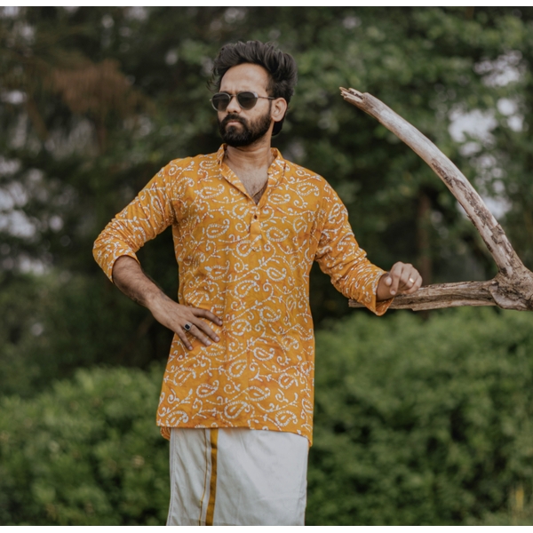 Haldi Kurta For Men thumbnail 1