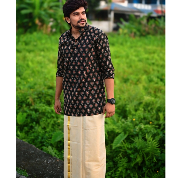 Ajrakh Kurta For Men thumbnail 1