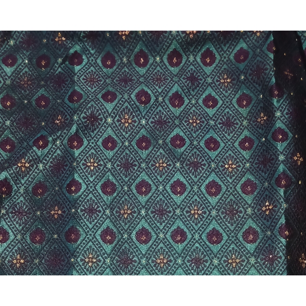 Blue Jacquard Festive Kurta For Men - image 5