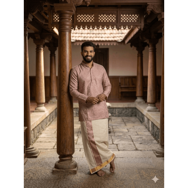 Ethnic Kurta Dothi Set For Men - image 1
