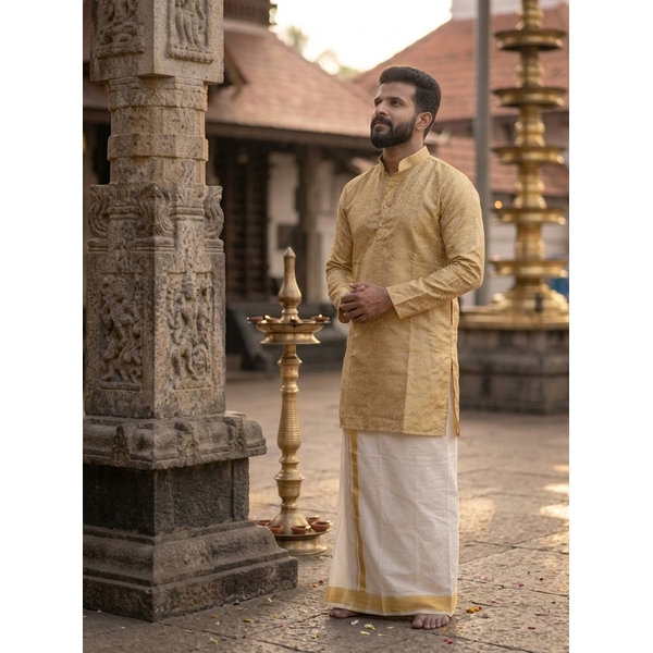 Ethnic Kurta Dothi Set For Men thumbnail 1