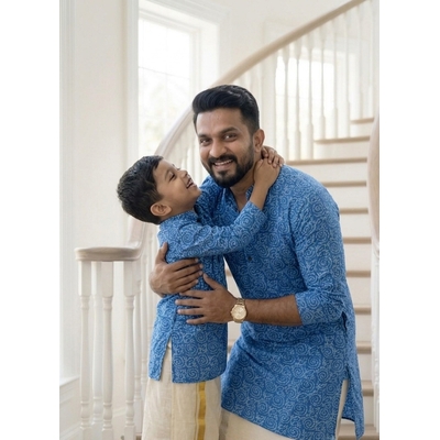 Printed Cotton Kurta For Men