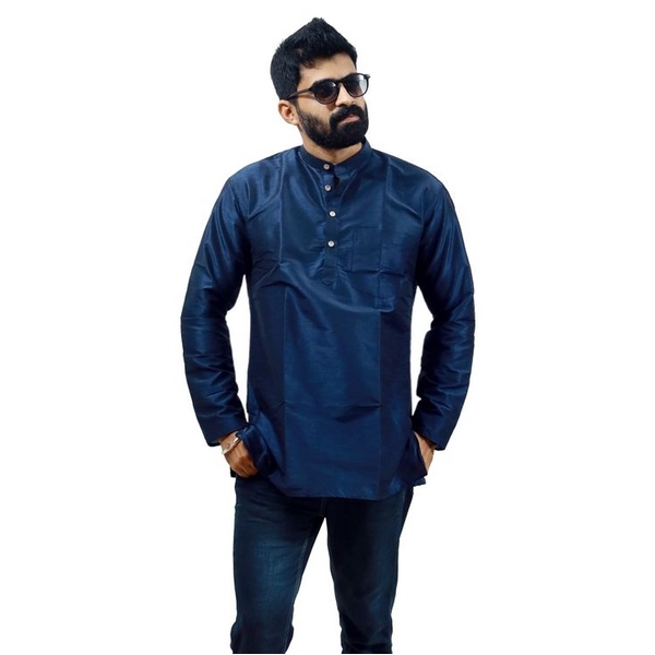 Outiff Men's Silk Kurta thumbnail 2