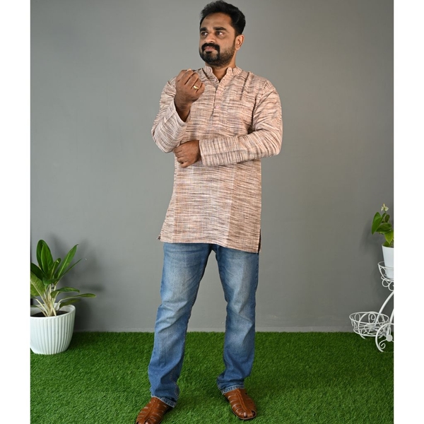 Regular Fit Short Kurta thumbnail 3