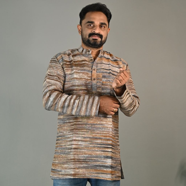 Regular Fit Short Kurta thumbnail 1