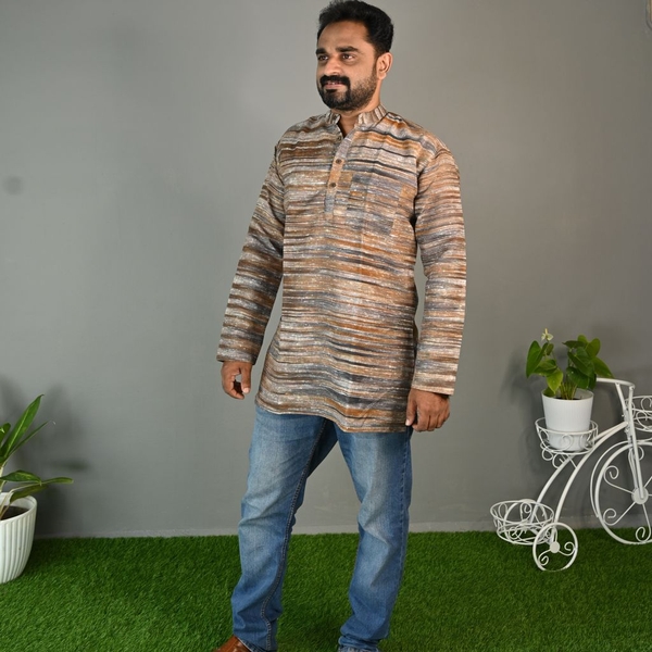 Regular Fit Short Kurta thumbnail 2