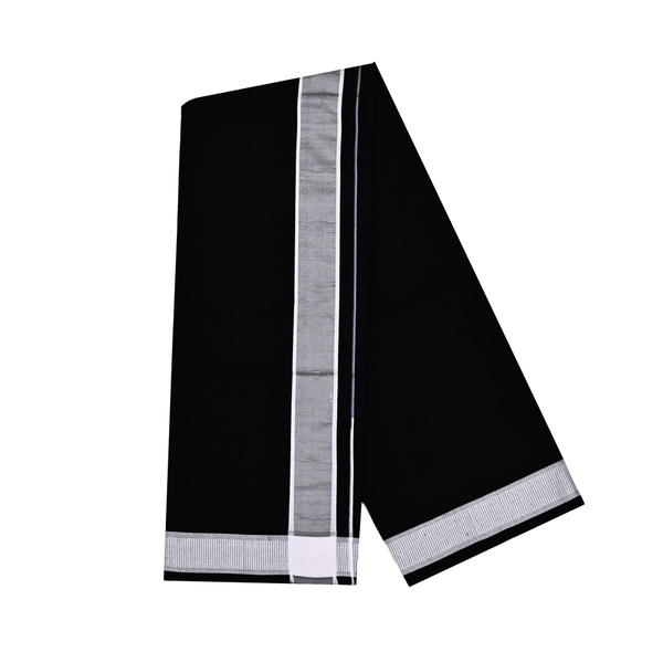 Sabrimala Cotton Black Ayyappa Dhoti/Vesti - image 3