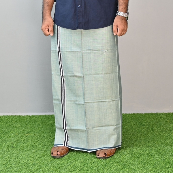 Kerala Handloom Single Layer Dhoti - image 1