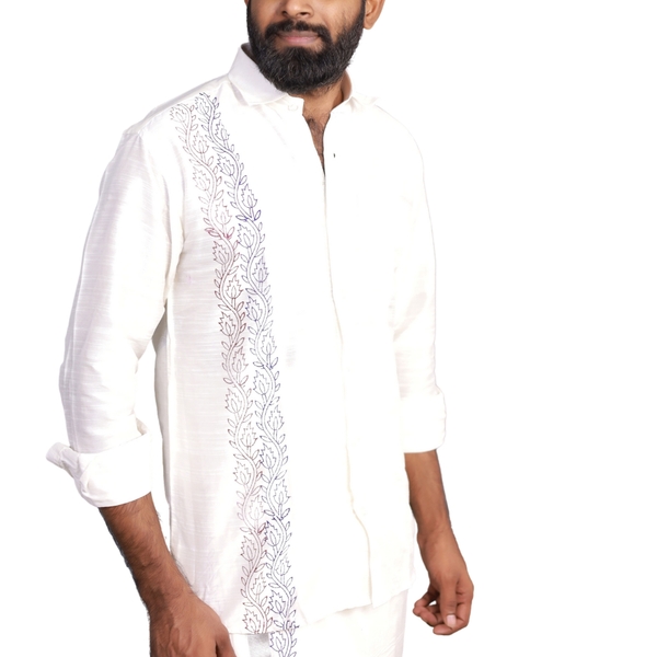 Floral Block Printed Ethnic Shirt thumbnail 2