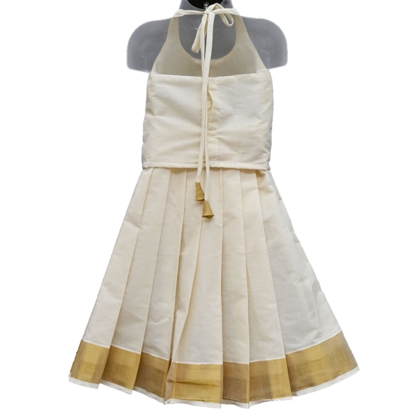 Newborn Baby Girl Kasavu Dress - image 2