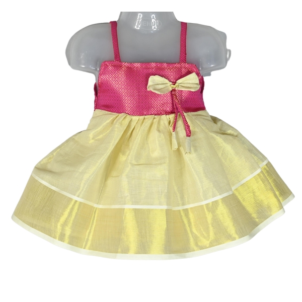 Baby Girl Kasavu Soft Dress thumbnail 1