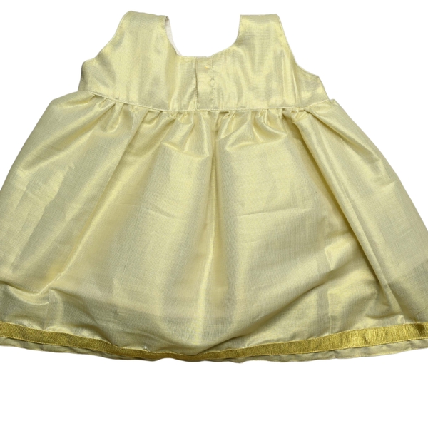 Newborn Girl Noolkettu Kasavu Soft Dress - image 2