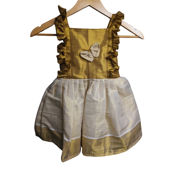 Toddler Girl Kasavu Dress thumbnail 2