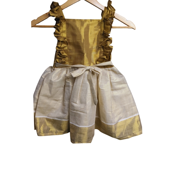 Toddler Girl Kasavu Dress thumbnail 3
