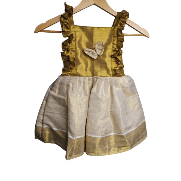 Toddler Girl Kasavu Dress thumbnail 1