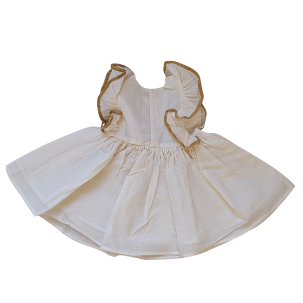 Little Girl Dress With Flutter Sleeves - image 2