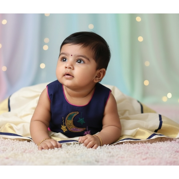 Infant Kasavu Dress - image 3