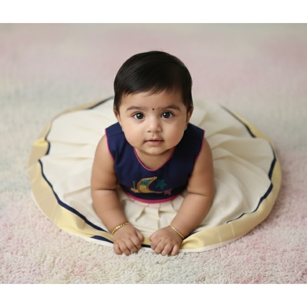 Infant Kasavu Dress