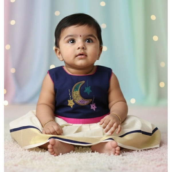 Infant Kasavu Dress thumbnail 2