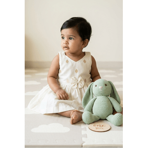 Kasavu Dress For Infant Girl