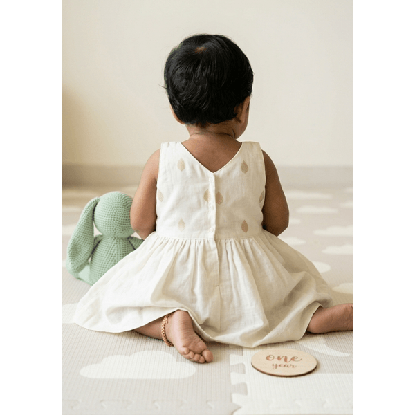 Kasavu Dress For Infant Girl thumbnail 3