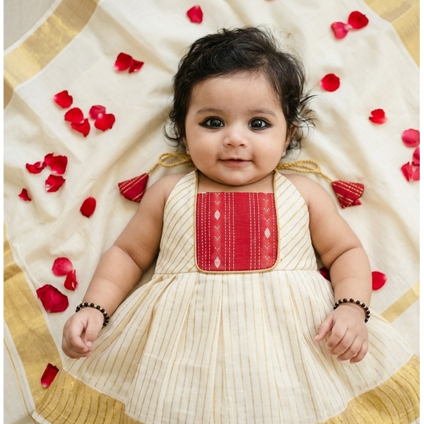 Infant Kasavu Dress