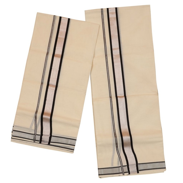 Traditional Setmundu With Black And Silver Kara thumbnail 2