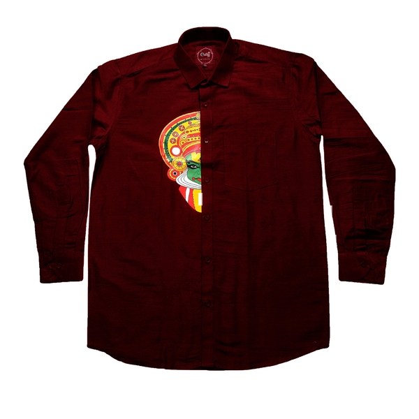 Kathakali Print Shirt Dothi Combo thumbnail 5