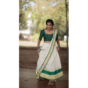 Kasavu Lehenga For Wedding