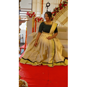 Bridal Lehenga In Kerala Kasavu