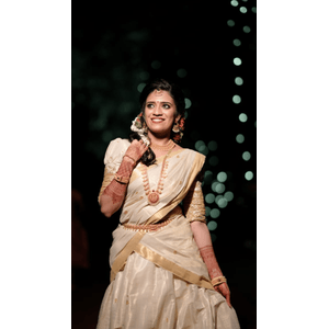 Traditional Kerala Kasavu Lehenga